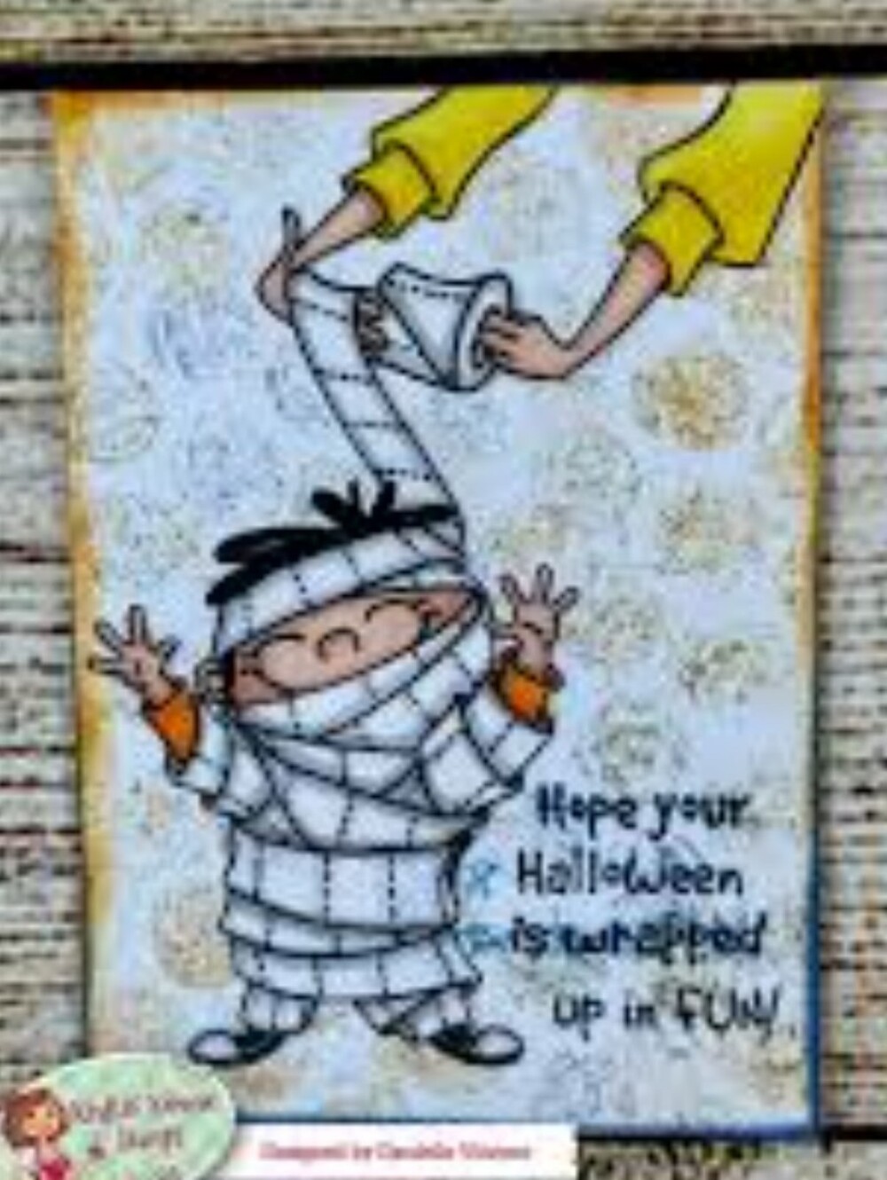 Kraftin Kimmie To Cute To Spook Rubber Stamps.